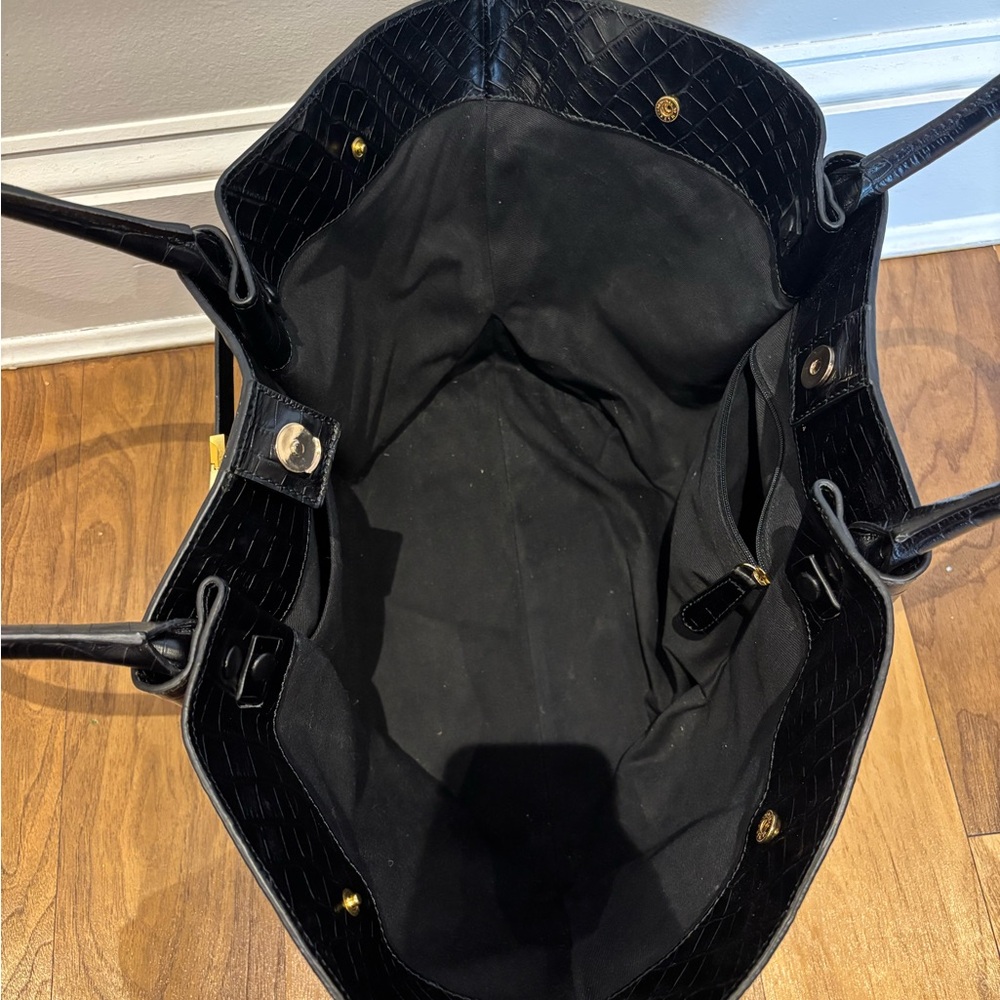 DeMellier New York Black Croc Tote - Picture 3 of 8